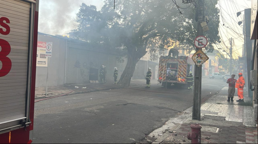 Três guarnições de apoio foram direcionadas à ocorrência no Centro