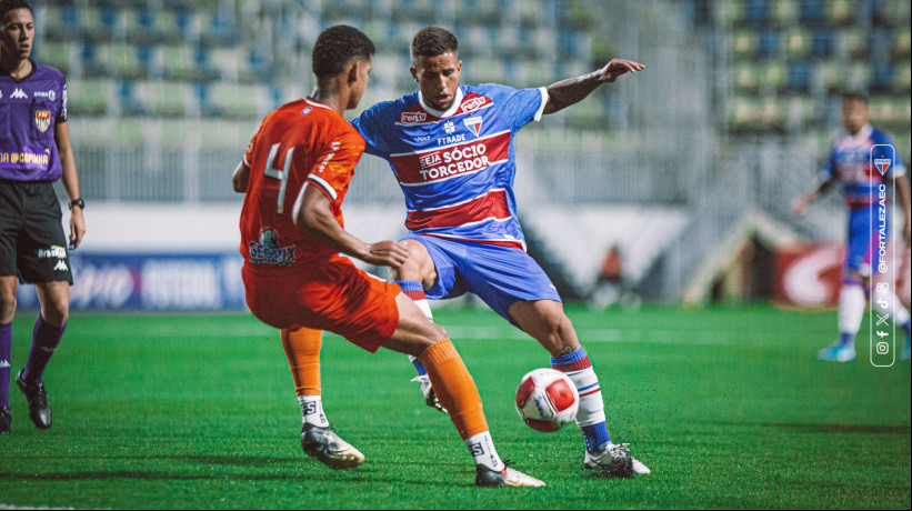 Kauê Canela marcou um dos gols do Fortaleza contra o Carajás
