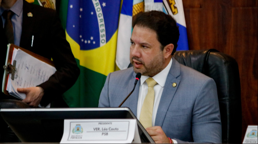 O presidente da Câmara Municipal de Fortaleza (CMFor), Leo Couto (PSB)