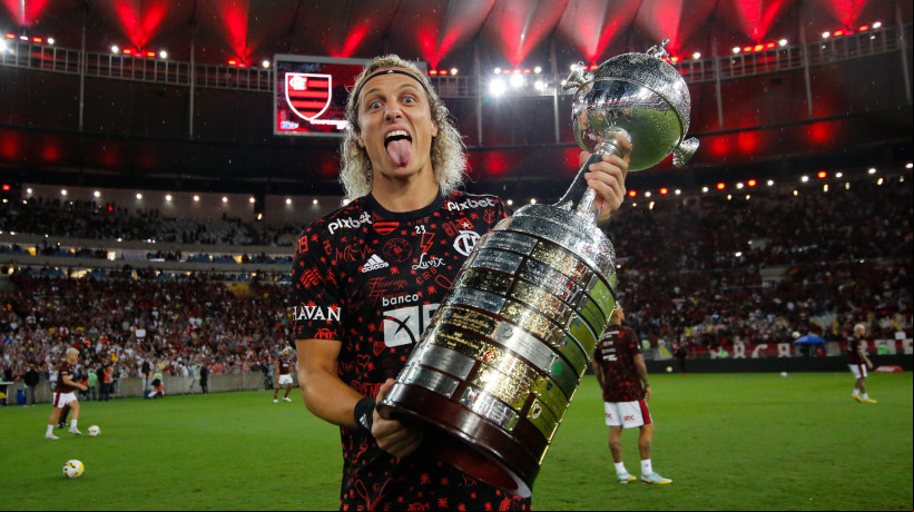 O zagueiro David Luiz, novo reforço do Fortaleza, venceu Copa Libertadores de 2022 com o Flamengo
