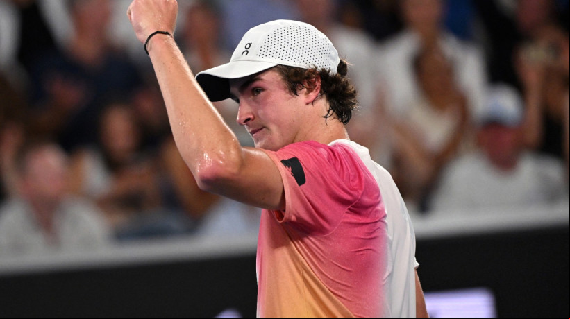 João Fonseca em sua estreia no Australian Open 2025