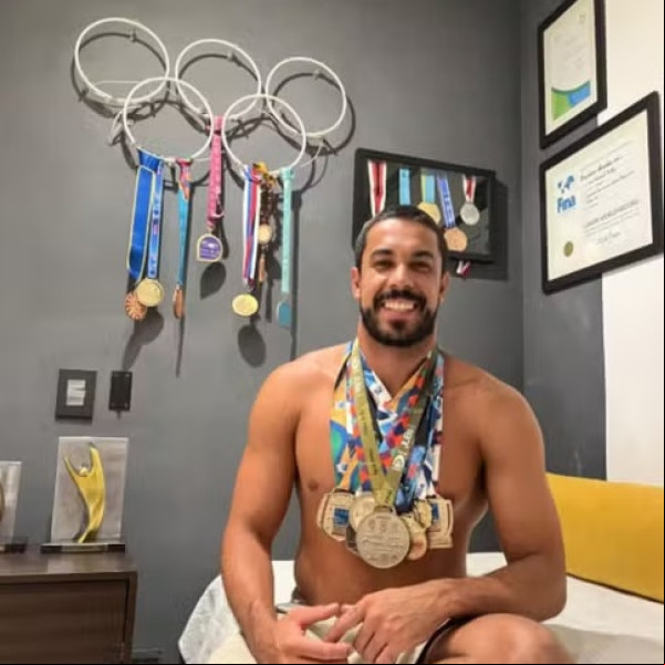 Maike, do BBB 25, foi medalhista brasileiro de natação Maike, do BBB 25, foi medalhista brasileiro de natação
