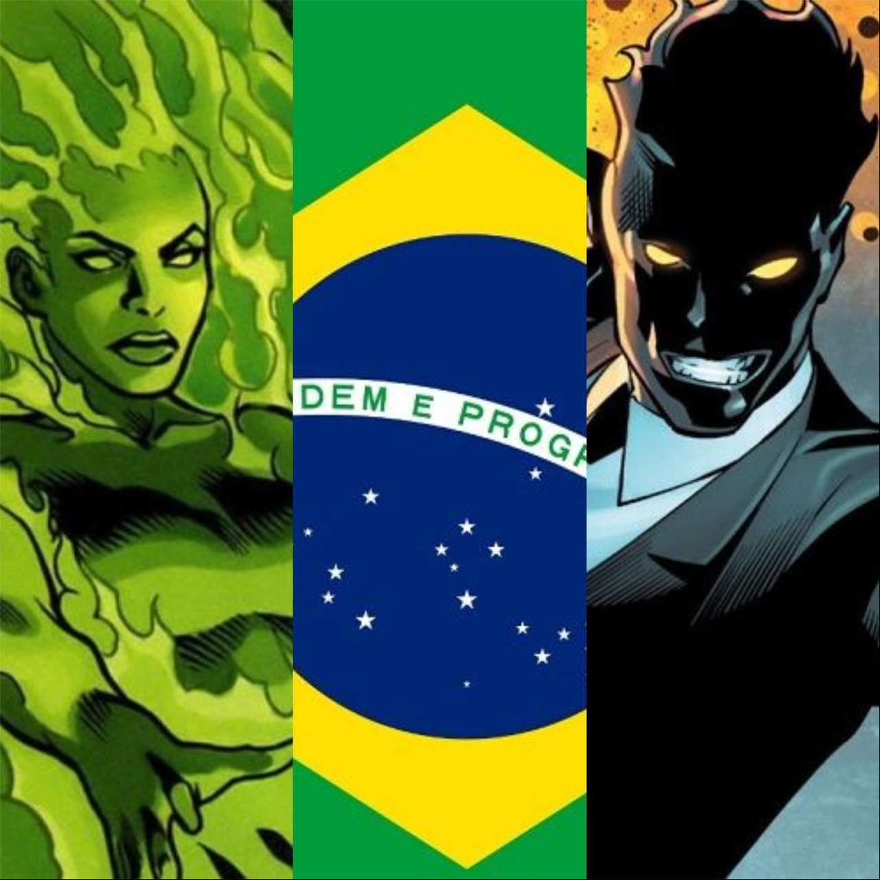 Você sabia que existem heróis e vilões da Marvel e da DC que são brasileiros? Confira nesta galeria quais são os principais nomes e quais suas características.