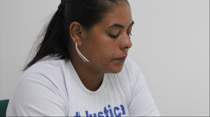Leidiane Rodrigues Fernandes, mãe de Mizael Fernandes Silva Lima, de 13 anos, morto por um PM no dia 1º de julho de 2020 em Chorozinho, na Região Metropolitana de Fortaleza