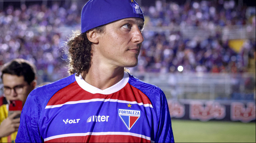 FORTALEZA, CEARÁ, BRASIL- 23.01.2025: David Luiz. Fortaleza x Moto Club, no estádio Presidente Vargas, pela Copa do Nordeste. (Foto: Aurélio Alves/OPOVO)