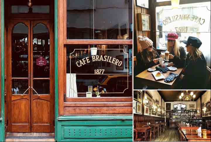 O Café Brasilero é um dos bares mais tradicionais do Uruguai. Está localizado na Rua Ituzaingó, 1447, no bairro da Cidade Velha, Montevidéu. O local, que é patrimônio cultural, ficou conhecido por ter diversos artistas, poetas e escritores como clientes, a exemplo do escritor Eduardo Galeano e do cantor de tango, Carlos Gardel.