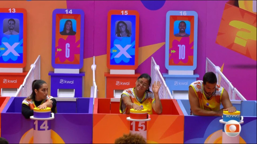 Delma é eliminada da quinta Prova do Líder do Big Brother Brasil 2025 (BBB 25), que começou na quinta-feira, 13 de fevereiro (13/02) Delma é eliminada da quinta Prova do Líder do Big Brother Brasil 2025 (BBB 25), que começou na quinta-feira, 13 de fevereiro (13/02)