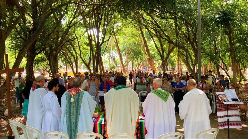 FORTALEZA-CE, BRASIL, 16-02-2025: Missa ecumênica da Igreja em Saída com foco em ecologia e preservação ambiental. (Foto: Lorena Louise/ O Povo)