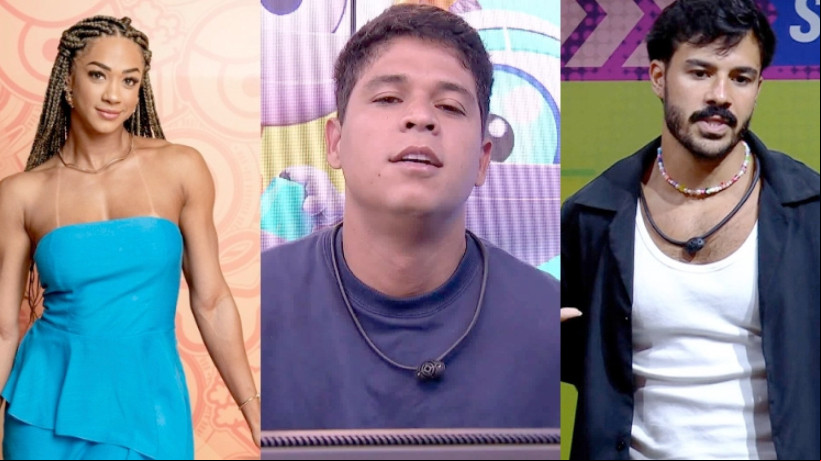 Aline, Guilherme e Mateus estão no quinto Paredão do BBB 25; vote na enquete O POVO em qual participante você quer que deixe o programa