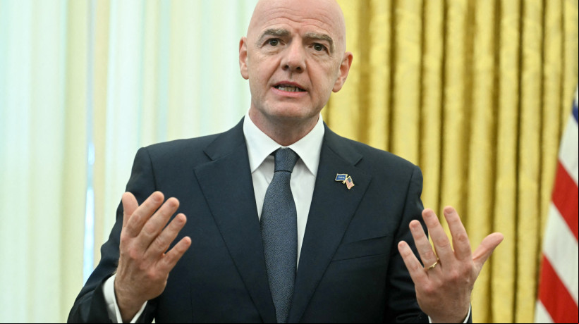 Gianni Infantino, presidente da Fifa, condenou os atos violentos antes do duelo entre Colo-Colo e Fortaleza