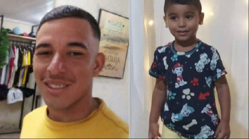 Familiares chegaram a fazer campanha nas redes sociais para encontrar Lucas Pires Alves, de 25 anos, e Leonardo de Sousa Pires, de 4 anos