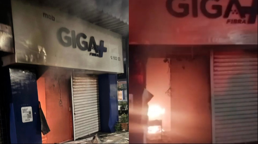 EMPRESA foi alvo de incêndio na madrugada de ontem, 17