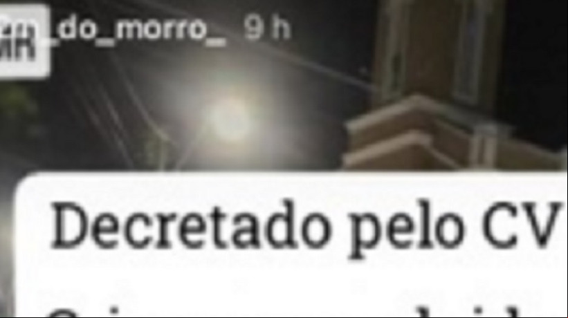 Fragmento de um dos salves publicados na conta de Álvaro Luiz Timbó Martins ameaçando crianças de morte