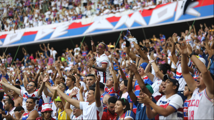 Torcida do Fortaleza nas finais do Campeonato Cearense