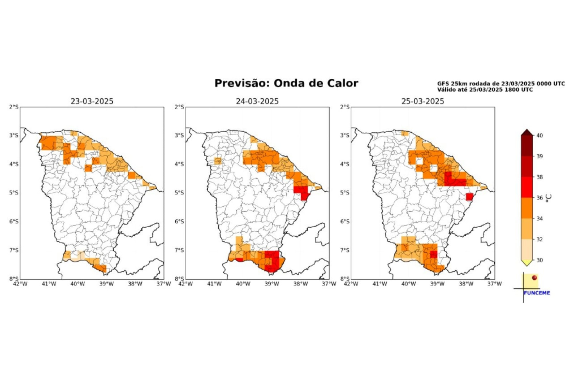 Onda de calor deve atingir Ceará deste domingo, 23, até terça-feira, 25 Onda de calor deve atingir Ceará deste domingo, 23, até terça-feira, 25