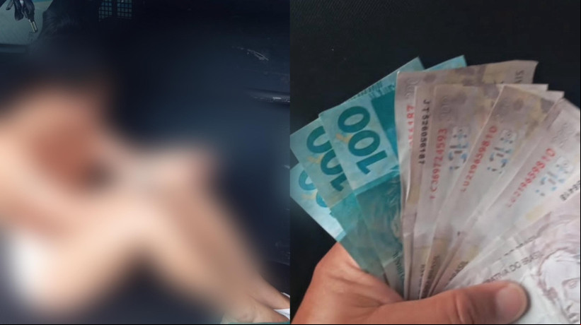 Mulher foi presa em posse de R$ 2,1 mil em notas falsas em Juazeiro do Norte, no Ceará