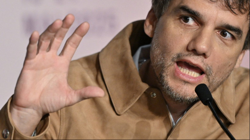 Wagner Moura em entrevista coletiva após a estreia mundial de "O Agente Secreto" em Cannes
