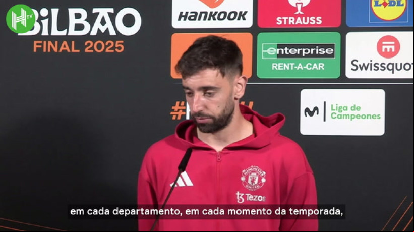 Bruno Fernandes após derrota na final da Liga Europa: 'Todos precisam olhar pra si mesmos' 