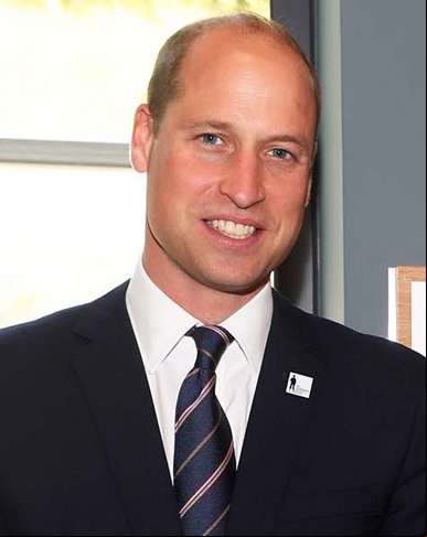 PRíNCIPE WILLIAM - Herdeiro do trono britânico, filho do Rei Charles III com a falecida Princesa Diana, nascido em 21/6/1982, em Londres.