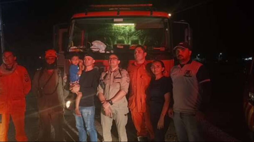 Um menino de três anos foi encontrado pelos bombeiros após cerca de quatro horas de buscas no interior do Ceará