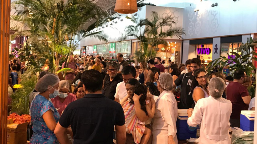 Ação de vacinação foi marcada pela movimentação intensa e filas