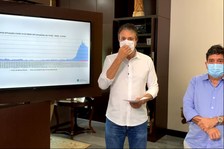 Governador Camilo Santana e secretário Cabeto fizeram anúncio nesta manhã