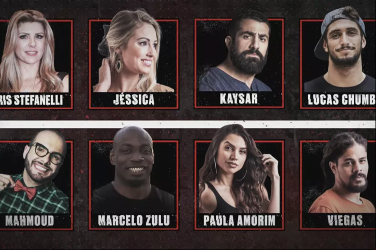 Elenco do No Limite é formado por ex-BBBs: Íris, Jéssica, Kaysar, Lucas, Mahmoud, Zulu, Paula e Viegas
