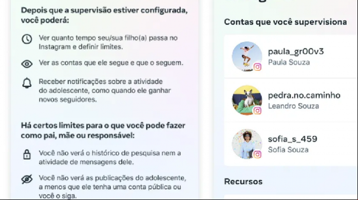  Instagram lança recurso para pais monitorarem contas de adolescentes