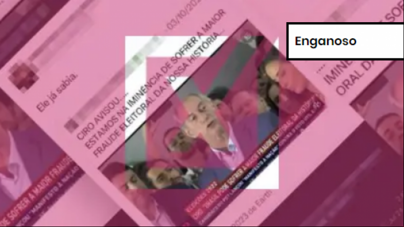 Fala de Ciro Gomes foi tirada de contexto