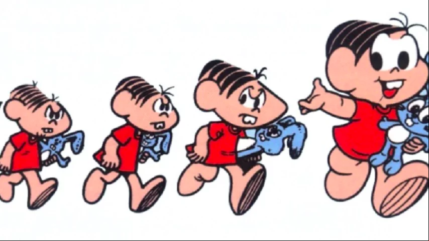 Mônica já teve mais cabelos e também já foi mais dentuça nos seus primeiros traços. A personagem também foi ganhando feições mais arredondadas, graças às técnicas de animação 3D.