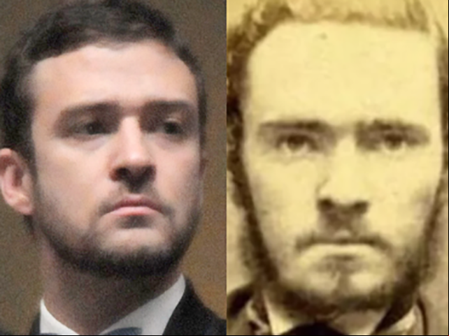 O cantor e ator Justin Timberlake tem como sósia esse bandido do ado.