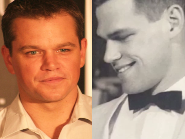 Este rapaz fotografado em sua cerimônia de casamento em 1961 lembra o ator americano Matt Damon.