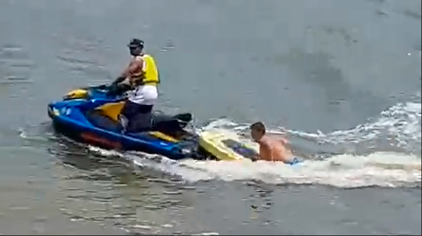 Homem é resgatado pela Guarda Municipal