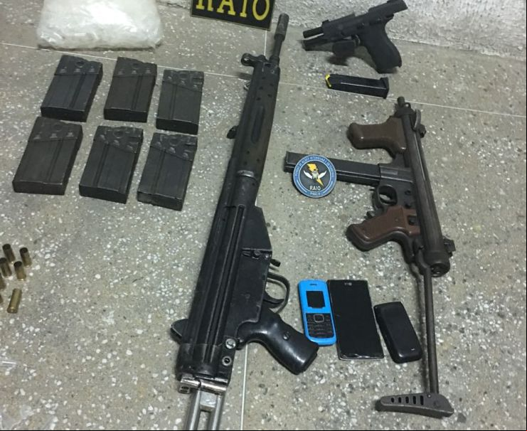 Material apreendido pela Polícia 