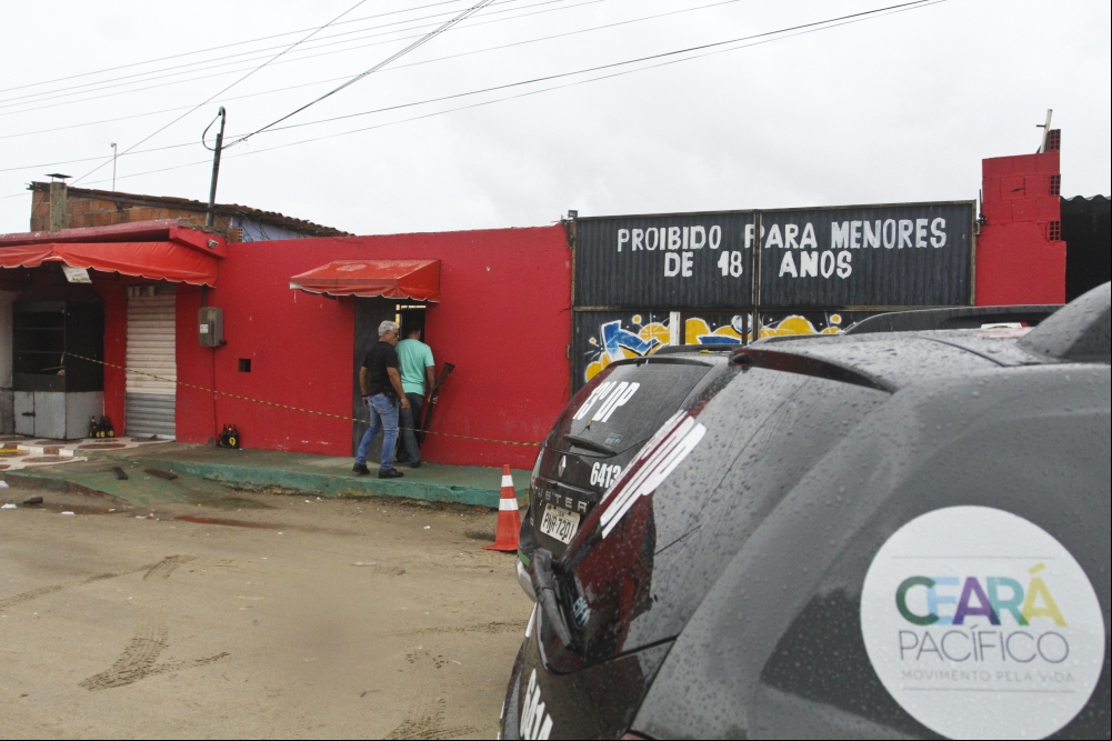 Fachada do Forró do Gago, palco da matança
